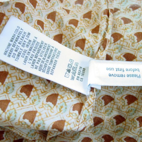 LUCKY BRAND 70's Inspired Cotton Print Peasant Blouse Top Women's S - Picture 7 of 8